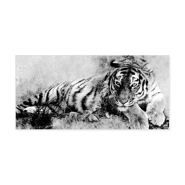 Tigermalerei Permastempel (Design)