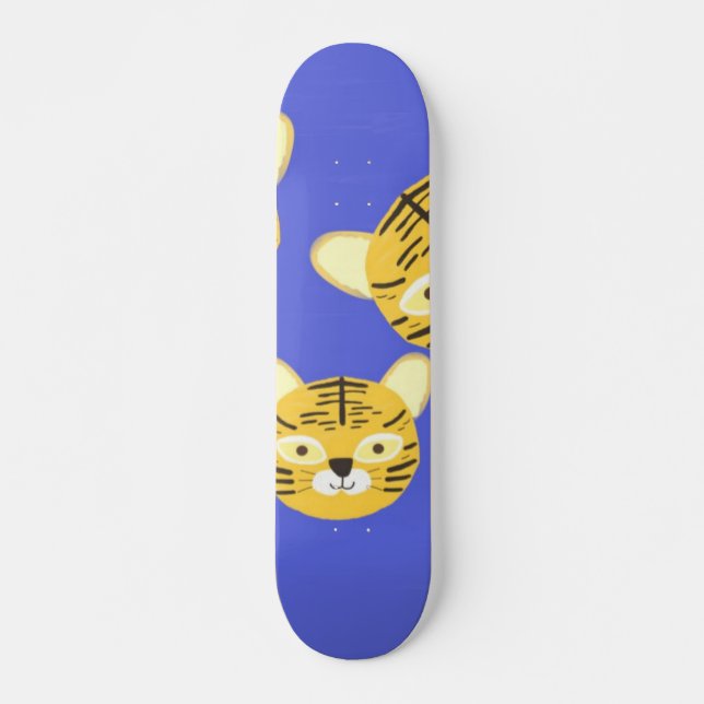 Tigermalerei Skateboard (Vorne)