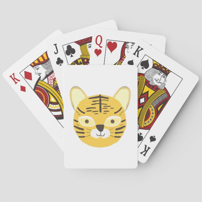 Tigermalerei Spielkarten (Rückseite)