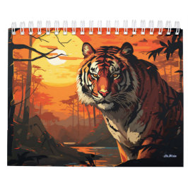 Tigermauer Monatskalender 2024 Kalender
