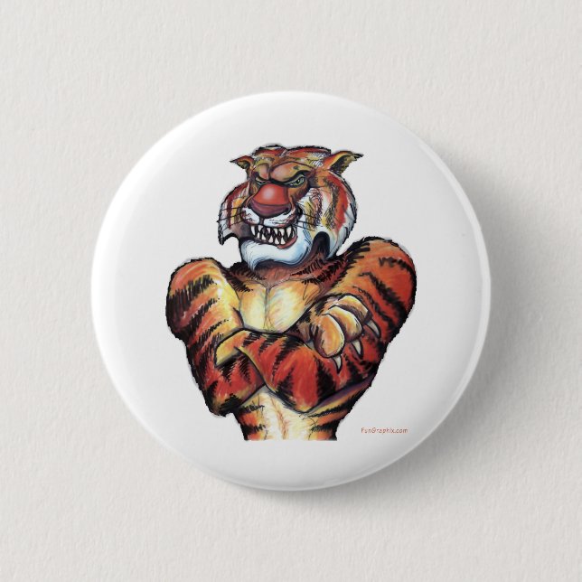 Tigermuskel Button (Vorderseite)