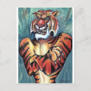 Tigermuskel Postkarte
