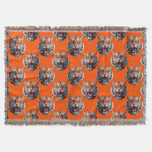 Tigermuster-Design Orange Decke