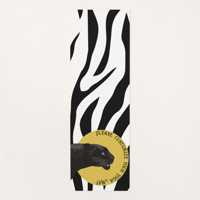 Tigermuster in Vector Yogamatte (Vorderseite)