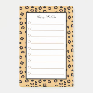 Tigermuster Personalisierte Dinge zu tun Post-it Klebezettel