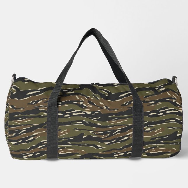 Tigermuster-Tarnmuster Duffle Bag (Vorderseite)