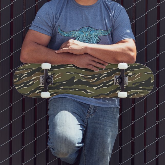 Tigermuster-Tarnmuster Skateboard (Außenbereich 3)