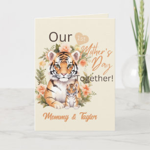 Tigermutter und Jungtier, erster gemeinsamer Mutte Karte
