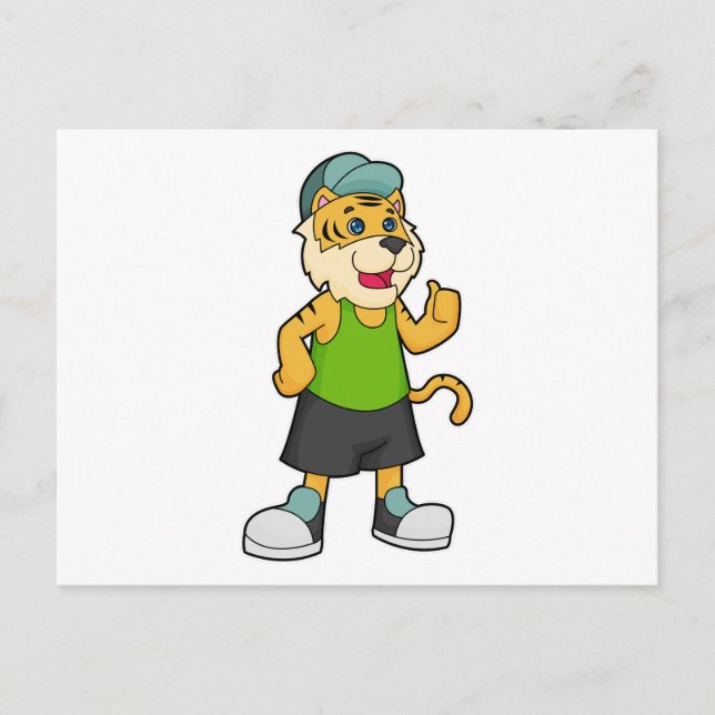 Tigermütze Postkarte (Vorderseite)