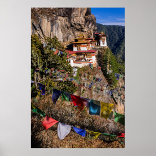 Tigernest-Kloster, Bhutan Poster