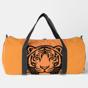 Tigeroptik in Orange und Schwarz  Duffle Bag