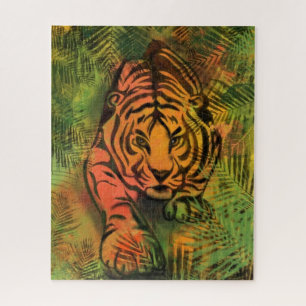 Tigerpuzzle - Malerei