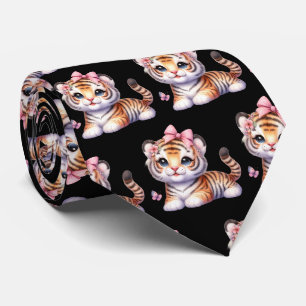 Tigers Adorable Kawaii Niedlich Neck Tie Krawatte