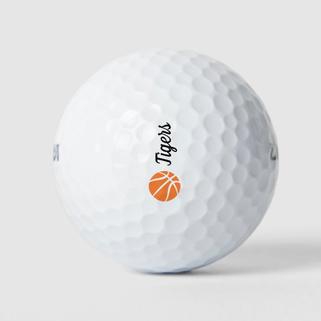 Tigers Basketball Golf Balls Golfball (Vorderseite)