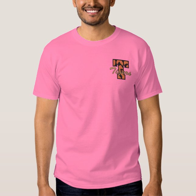 Tigers Besticktes T-Shirt (Vorderseite)