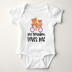 Tigers Bike - Meine Oma Lieben Baby Strampler