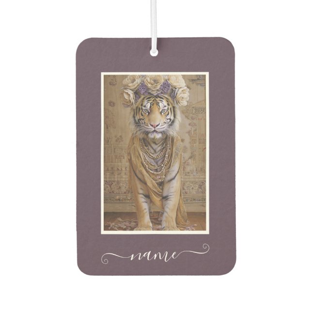 Tigers BlumenMajestät Autolufterfrischer (Vorderseite)