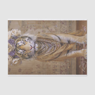 Tigers BlumenMajestät Seidenpapier
