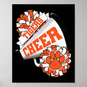 Tigers Cheerleading Ck Zur Schule Cheer Team Geist Poster