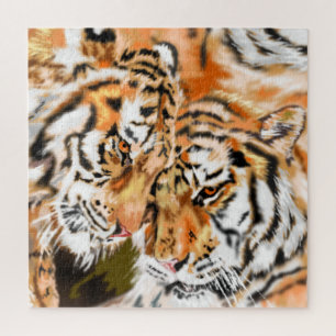 Tigers Couple Jigsaw Puzzle Familiengeschenk