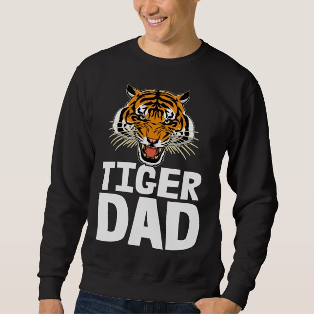 Tigers Dad  Roaring Tiger Tees Men's Tiger Face (Vorderseite)