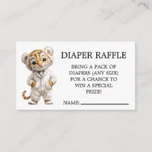 Tigers Diaper-Raffel beim fantastischen Pyjama-Umz