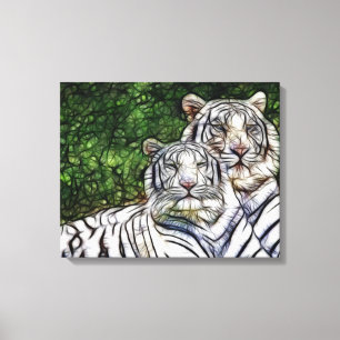 Tigers du Bengale Enveloppés Toile