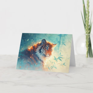 Tigers Gelassenheit im Morgenlicht Karte