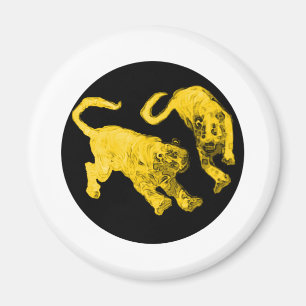 Tigers Gibney The MUSEUM Zazzle Magnet