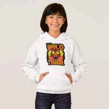 Tigers Grafik-Kapuzenpullover für Kinder