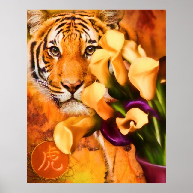 TIGERS LIEBE BLUME POSTER (Vorne)