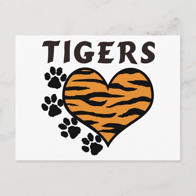 Tigers Postkarte (Vorderseite)