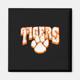 Tigers Schulgeist Maskottchen Zurück zur Schule Or Magnet