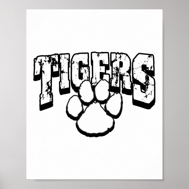 Tigers Schulgeist Zurück zur Schule B  Poster (Vorne)