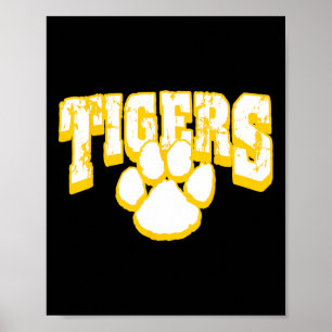 Tigers Schulgeist Zurück zur Schule Y Poster