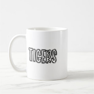 Tigers Schwung Schulgeist Orange Schwarzer Fußll S Kaffeetasse