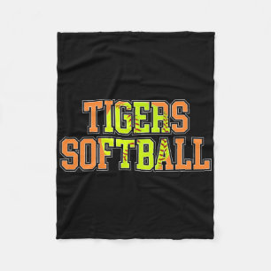 Tigers Softll Mom Orange Tiger Pride Softll Coach Fleecedecke