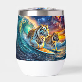 Tigers Surfing Space Design von Rich AMeN Gill