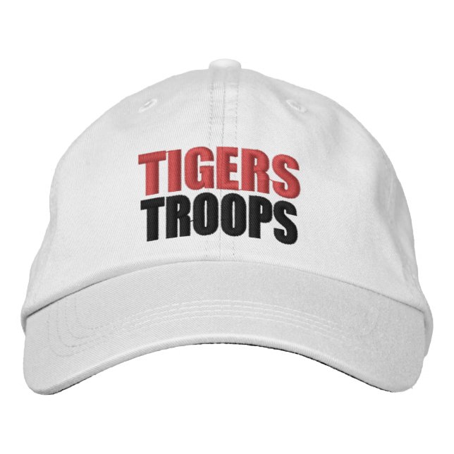 Tigers Troops Hat Bestickte Baseballkappe (Vorderseite)