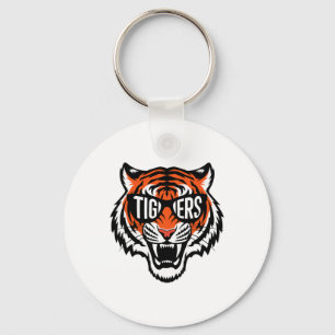 Tigers Vintager Sportname Design Männer Frauen Mäd Schlüsselanhänger