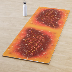 Tigers Yoga Mat läuft in der Sternennacht Yogamatte