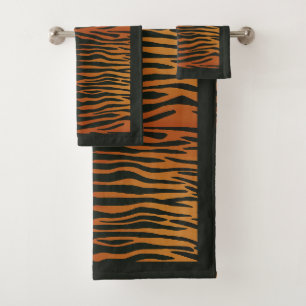 Tigerstreifen Badhandtuch Set