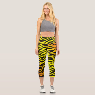 Tigerstreifen Capri Leggings
