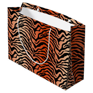 Tigerstreifen drucken große Geschenktasche Große Geschenktüte