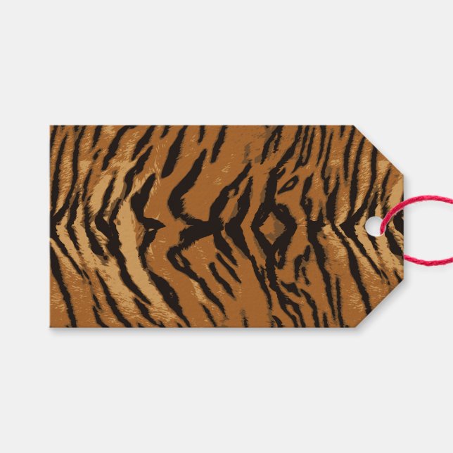 Tigerstreifen für jedes Geschenk Markierung Geschenkanhänger (Vorderseite (Horizontal))