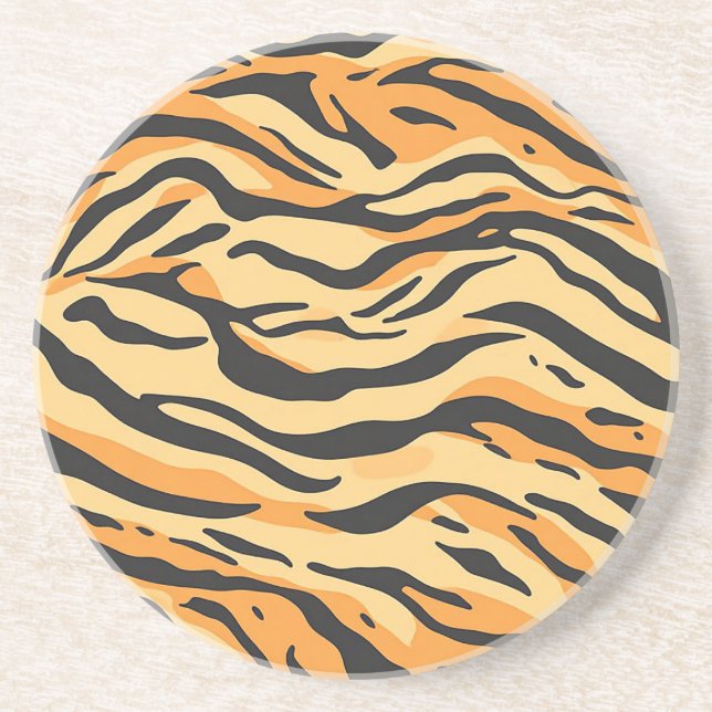 Tigerstreifen Getränkeuntersetzer (Vorne)