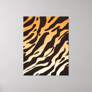 Tigerstreifen Leinwanddruck