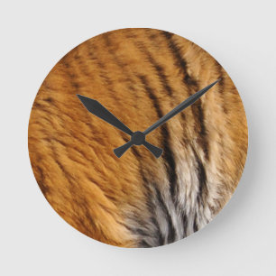 Tigerstreifen mit Fotos, die von den Großen Katzen Runde Wanduhr