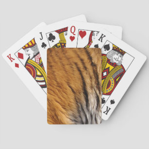 Tigerstreifen mit Fotos, die von den Großen Katzen Spielkarten