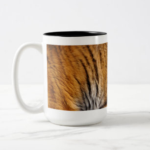 Tigerstreifen mit Fotos, die von den Großen Katzen Zweifarbige Tasse